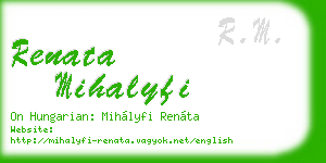 renata mihalyfi business card