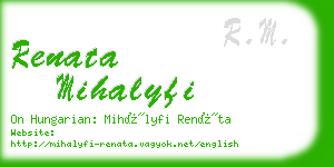 renata mihalyfi business card